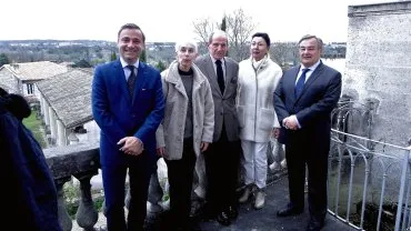 Illustration de Réception du 18.3.2017 : Florent Gaillard, Monique Guérin-Simonnaud, Arnaud des Roches, Christiane Massonnet, Alain Mazère.