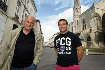 Illustration de J. Baudet et son fan club de rugby